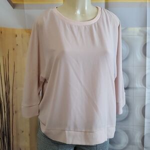 NWT Hazel Krista Woven Pink Top Size XS